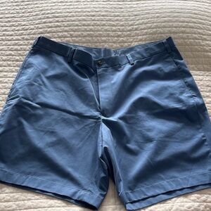 Brooks Brothers Slate Blue Flat-Front Men's 9 inch shorts